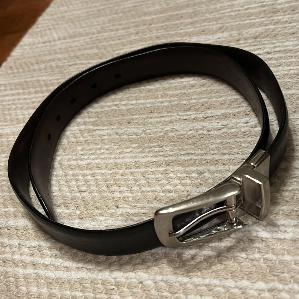 Black Belt with Solid Brass
